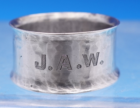 Napkin Ring #403 hammered 0.4 oz  5/8